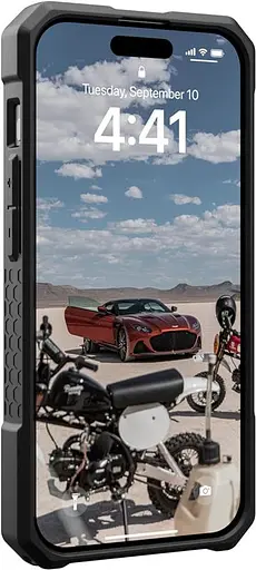 Чехол-накладка Urban Armor Gear Monarch Pro Magsafe для iPhone 15 Pro Kevlar Black (114221113940) - фото 1