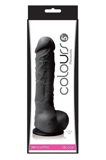 Фаллоимитатор Colours Pleasures 5 Inch 17.7 см черный - фото 2