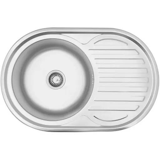 Кухонная мойка Kroner KRP Satin - 7750 (0,8 мм) (CV022788) - фото 1