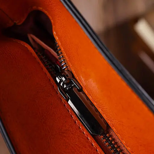 Сумка кожаная женская Vintage 36х30х12 см sum0022696 - фото 8