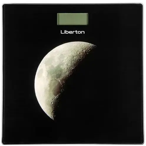 Ваги підлогові Liberton LBS-0801, чорний, LCD-дисплей, максимальна вага 180кг, точність вимірювання 50г, матеріал поверхні