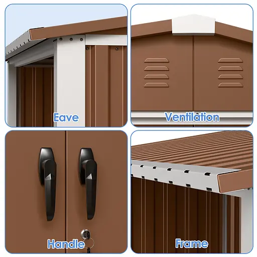 Хозблок-сарай металлический NEXT-дровник. (200х240х180см.) - фото 6