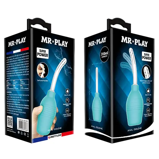Анальний душ MR Play Anal Douche 310 мл (бірюзовий) - фото 10