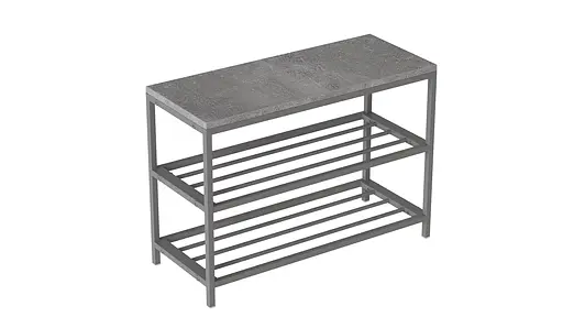 Банкетка універсальна Ferrum-decor Слайм 45x63x26 сірий ДСП Дуб Сан-Марино 16мм (FRD-104081) - фото 6