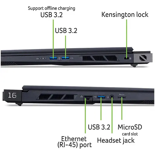 Ноутбук Ігровий Acer Predator Helios 16 AI PH16-73-98GA Ultra 9 275HX la 51GHz, 32GB DDR5, 2TB, RTX 5070 - фото 8