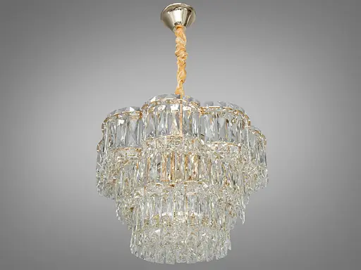 Надзвичайно вишукана новинка, кришталева люстра на 6 ламп, золото - фото 3