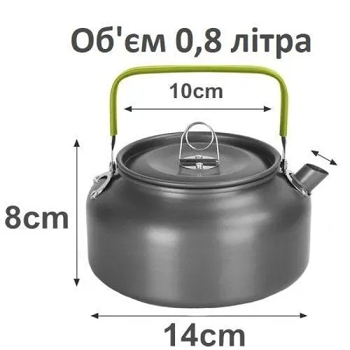 Набір туристичного посуду Ranger Prius Lux 9 предметів + чохол - фото 5