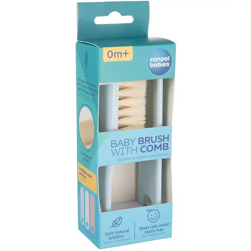 Набір для малюків Canpol babies щiтка для волосся м'яка та гребiнець в асортименті (2/4240 - фото 10