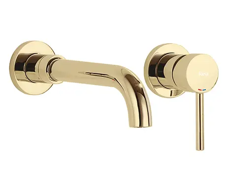 Змішувач для умивальника Rea Lungo Long + Box прихованого монтажу gold REA-B0370 Золотий - фото 1