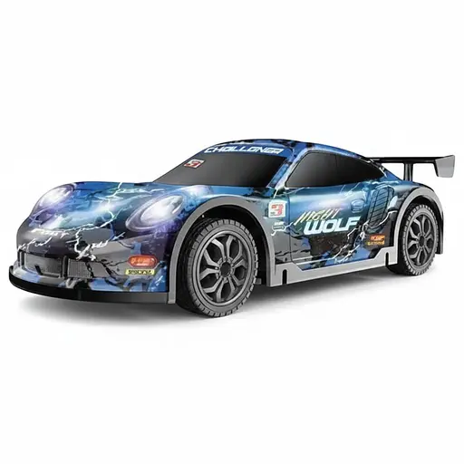 Машина на радиоуправлении LH-C 079-02, с подсветкой, аккумулятор 3.7V, противоударный корпус, пульт 2.4GHz, Синяя