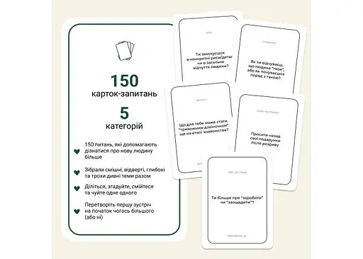 Настільна гра Memogames Між нами: познайомимось (укр.) (0037) - фото 3