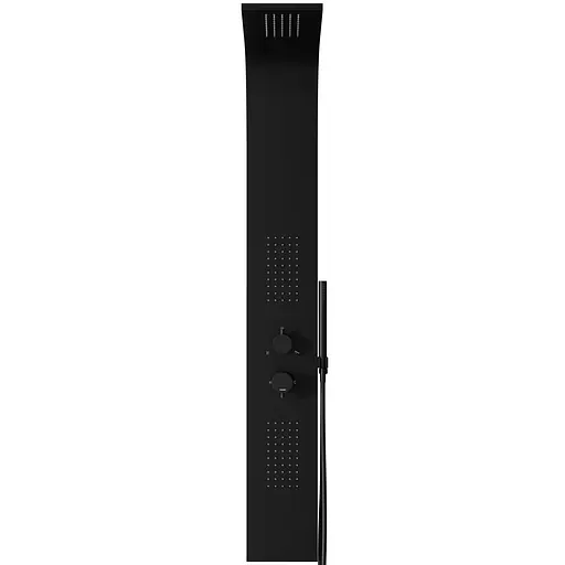 Душова панель Corsan Festo black LED S046MBLLED, Чорний матовий - фото 6