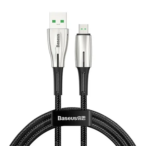 Кабель Baseus Waterdrop Cable USB For Micro 4A 50cm (CAMRD-A01) чорний