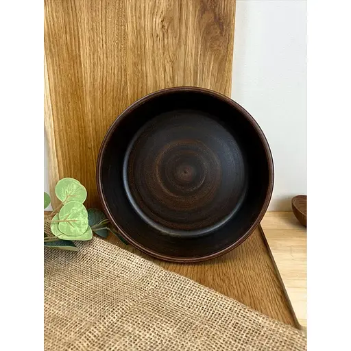 Миска під бануш керамічна (глиняна) різьблена Декор 1.1 л - фото 7