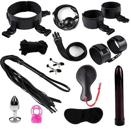 БДСМ бандажный набор из 12 предметов. - фото 1