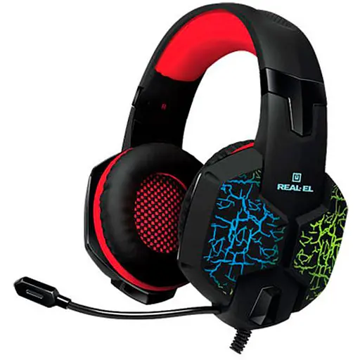 Ігрова гарнітура Real-EL GDX-7750 Black-Red (EL124100048) - фото 1