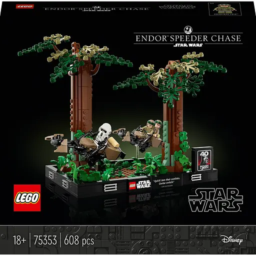 Конструктор LEGO Star Wars™ Диорама "Погоня на спидере на Эндоре" 608 деталей (75353) - фото 1
