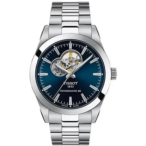 Часы Tissot Gentleman Powermatic 80 Open Heart T127.407.11.041.01