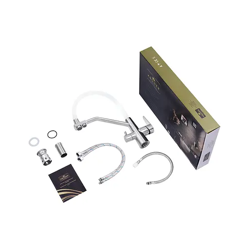 Змішувач для кухні Kroner KRM Edelstahl Klassisch - ESG03817WHI (CV027938) - фото 6