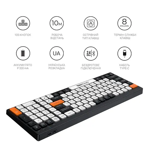 Клавіатура OfficePro (SK985BO) - фото 12