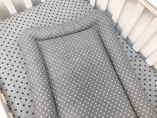 Матрац Moontime на пеленальний стіл "Горошок сірий" - фото 2