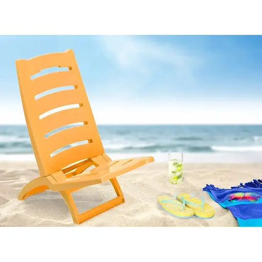 Кресло-шезлонг Adriatic 37.5х65 пластиковый желтый - фото 6