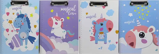 Планшет з лінійкою, А4 Єдиноріг, картон (В асортименті) - фото 2