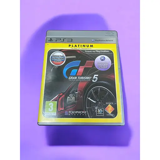 Локализованный диск PlayStation 3 лицензия Gran Turismo 5, игра на PlayStation 3 Gran Turismo 5