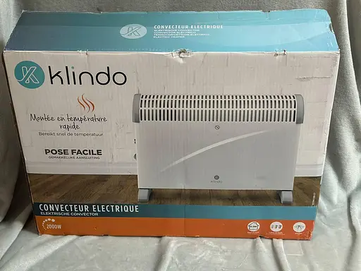 Обігрівач електричний конвекторний Klindo з регулюванням потужності 2000 Вт Білий - фото 7