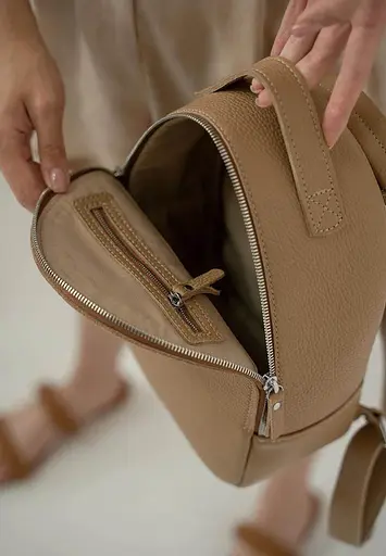 Кожаный рюкзак Groove S карамель флотар - фото 7