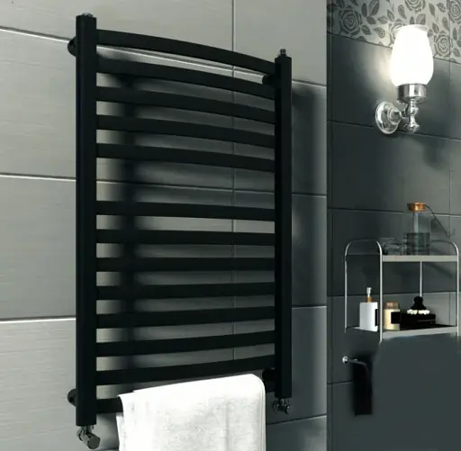 Полотенцесушитель водяной Heizung Киев WK 8/55 изогнутая 550х550 мм 540 Вт Черный 30412 - фото 3