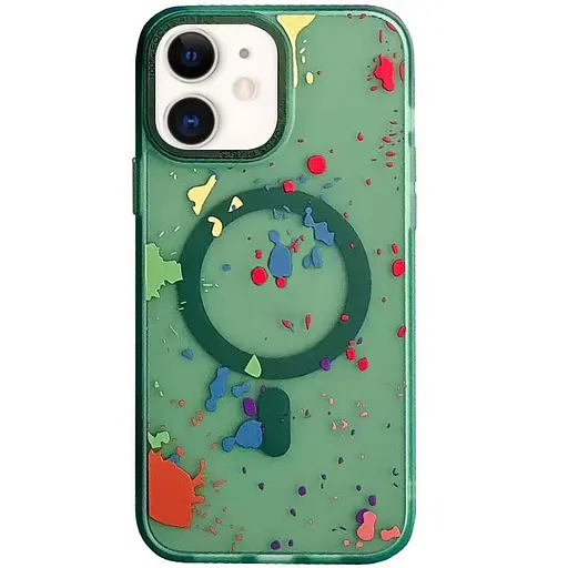 Чохол Epik TPU+PC Flush with MagSafe для Apple iPhone 11, 6.1 Dark green - фото 1