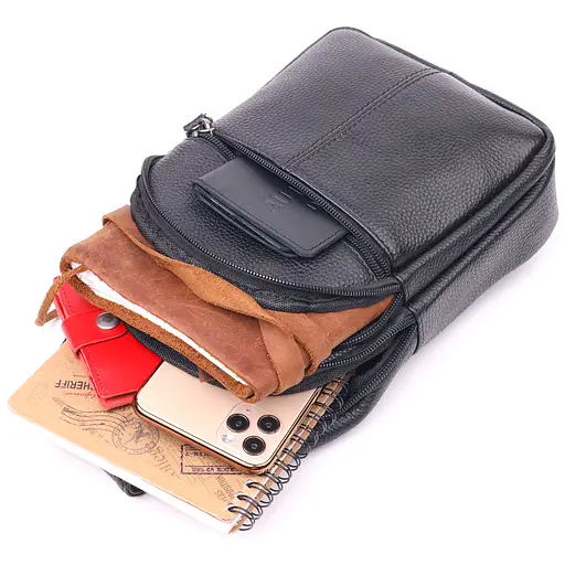 Кожаная сумка мужская Vintage 16х30х5 см sum0022415 - фото 5