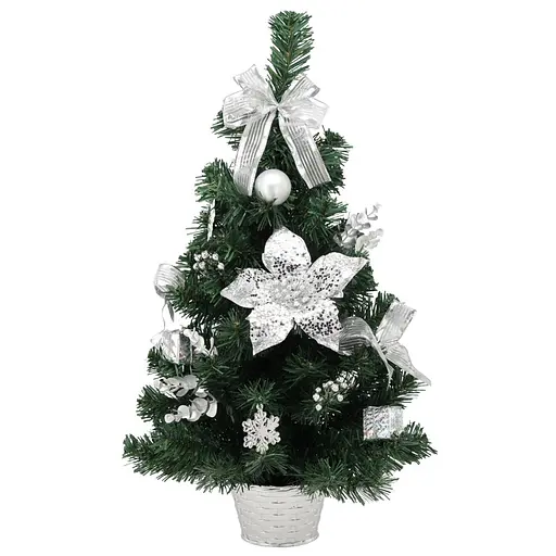 Елка искусственная Chomik с серебристым декором 60 см (ANT2262)