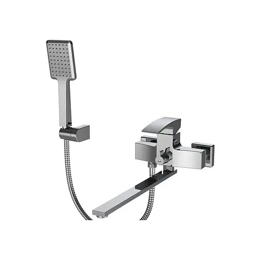 Змішувач для ванни з довгим виливом Koer KB-42007-01 KR3456 Хром - фото 1