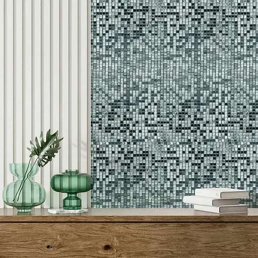 Мозаїка дзеркальна Wall Sticker 298х298х4.5 мм Срібло SW-00002371 - фото 2