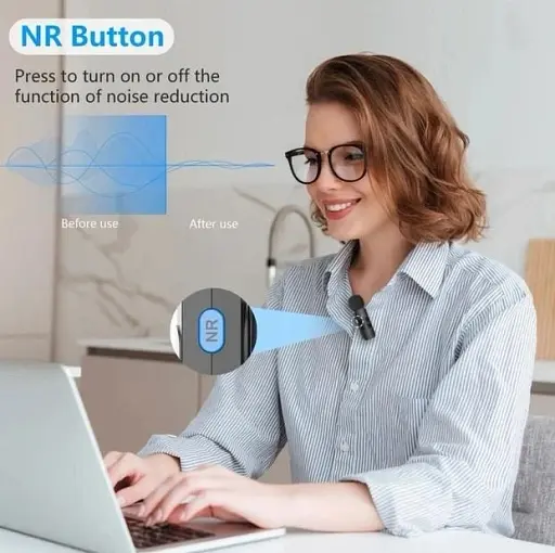 Профессиональный петличный микрофон беспроводной Boya BY-V20 Type-C 2 шт. Black (18873) - фото 5