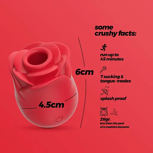 Кліторальний стимулятор Crushious з язичком 6х4.5 см - фото 7