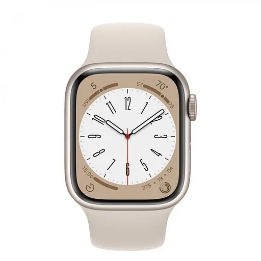 Смарт-часы Apple Watch Series 8 GPS 41 mm Starlight Aluminum Case w. Starlight S. Band-M/L (MNUF3) - фото 2
