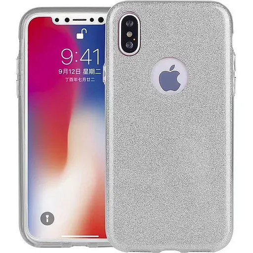 Чехол-накладка Toto TPU Shine Case iPhone X Silver