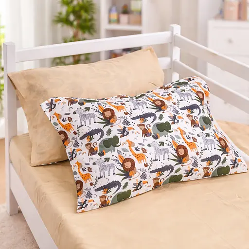 Наволочка MirSon Ranforce Elite Jungle Friends 70x70 см (2200012570791) - фото 1