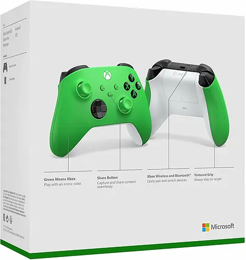 Ігровий контролер Microsoft Xbox Series X | S Wireless Controller Velocity Green (QAU-00091) - фото 8