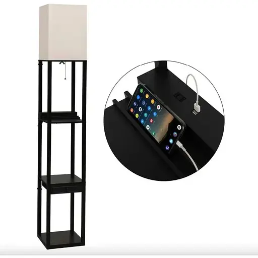 Підлогова лампа Costway Alampia торшер з шухлядою - фото 5