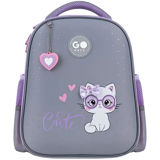 Рюкзак GoPack Education 165S Cute Cat Чорно-сірий (GO26-165S-3) - фото 3