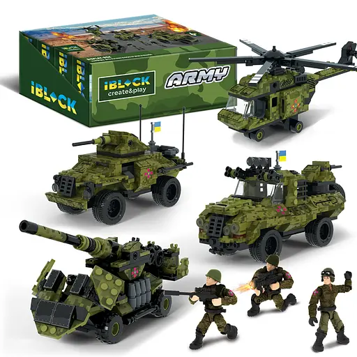 Конструктор IBLOCK Армія, PL-921-429, 203-234 деталі, (В асортименті) - фото 5
