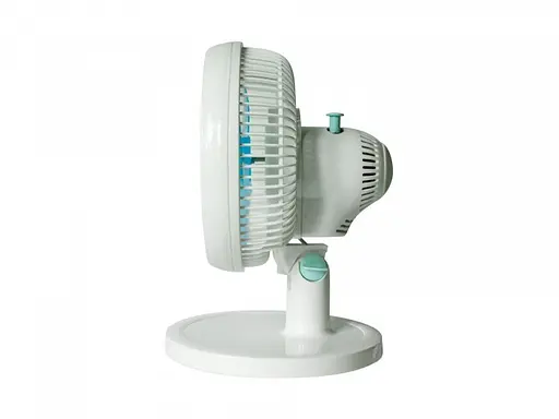 Настольный универсальный электрический вентилятор Wimpex WX 909 с защитной решеткой и подставкой - фото 2