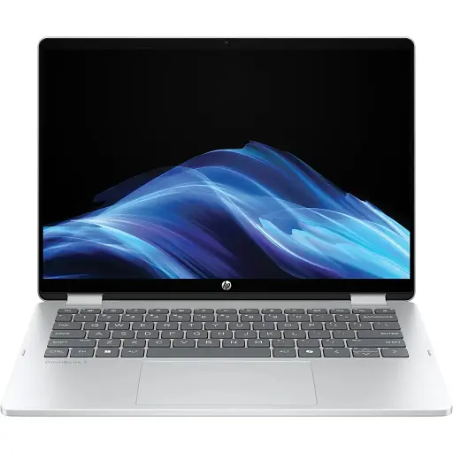 Ноутбук HP OmniBook 5 Flip x360 14" 2K IPS Touch Intel 3-100U 8GB F512GB UMA DOS серебристый - фото 1