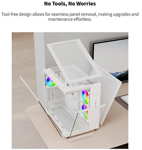 Корпус MONTECH KING 65 PRO White (KING 65 PRO (W)) Без БП - фото 8