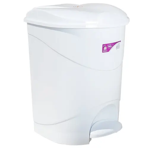 Відро Irak Plastik Bella з педаллю кругле 19 л біле (00-00004561)