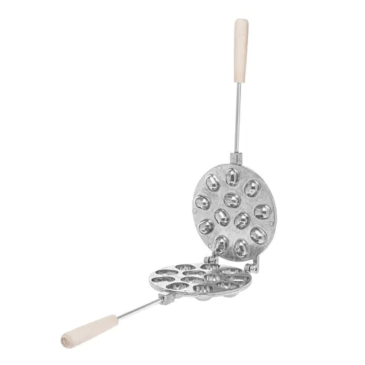 Орешница форма для выпечки орешков на 12 половинок орехов со съемными ручками, RS Серый 86539 - фото 5